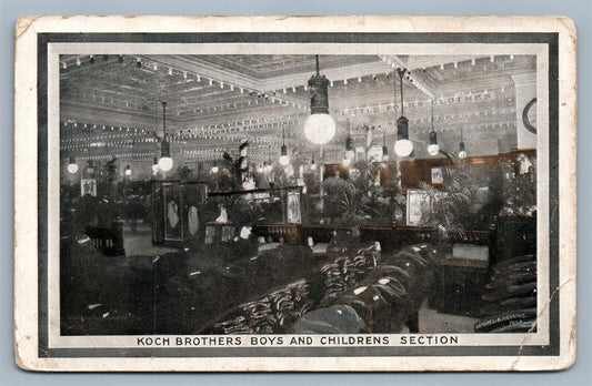 ALLENTOWN PA KOCH BROTHERS STORE CHILDRENS SECTION ANTIQUE POSTCARD