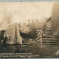 PINOLA PA 1912 W.M.R.R RAILROAD ACCIDENT ANTIQUE REAL PHOTO POSTCARD RPPC