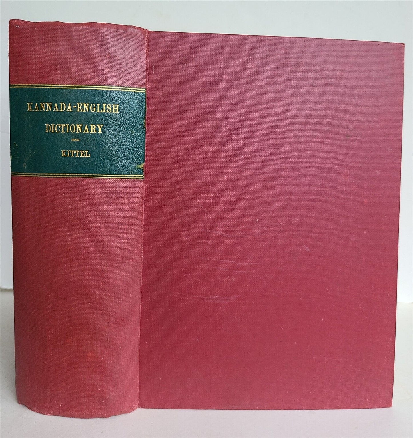 1894 KANNADA ENGLISH DICTIONARY by Rev. F. Kittel antique INDIA LANGUAGE rare