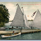 BUCKEYE LAKE OH PRIVATE BOAT LANDING 1908 ANTIQUE POSTCARD