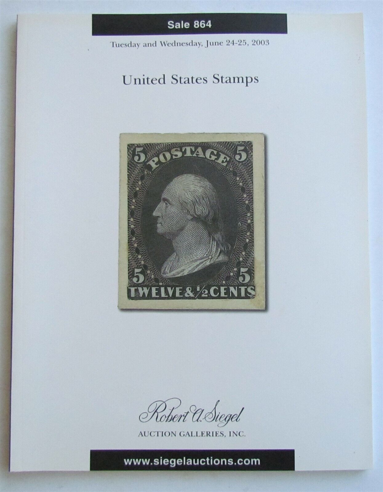 UNITED STATES STAMPS 2003 ROBERT SIEGEL AUCTION CATALOG # 864