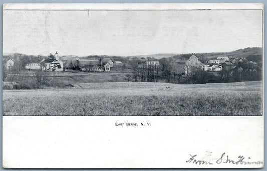 EAST BERGE NY 1907 UNDIVIDED ANTIQUE POSTCARD