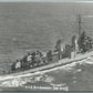 MILITARY SHIP USS SIGDURNEY VINTAGE REAL PHOTO POSTCARD RPPC