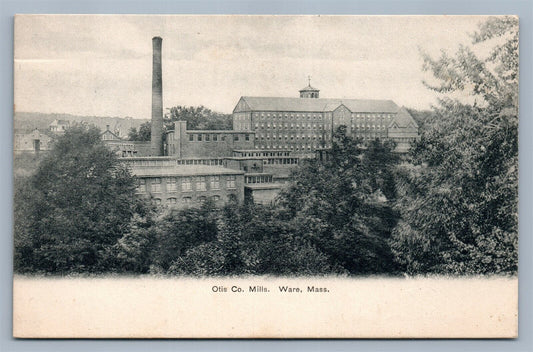 WARE MA OTIS CO. MILLS ANTIQUE POSTCARD