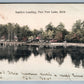 PAW PAW LAKE MI SMITH'S LANDING 1907 ANTIQUE POSTCARD