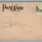 READING PA PENN NATIONAL BANK ADVERTISING ANTIQUE POSTCARD w/ 1910 CALENDAR