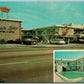 WEST PALM BEACH FL QUEEN'S LODGE MOTOR HOTEL VINTAGE POSTCARD