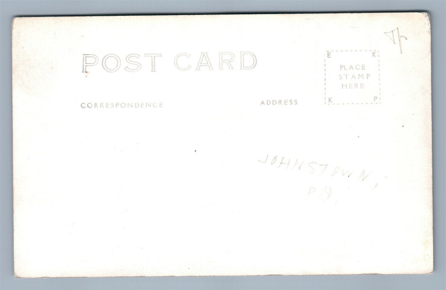 JOHNSTOWN PA SOMERSET STREET 1936 FLOOD SCENE VINTAGE REAL PHOTO POSTCARD RPPC