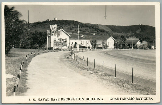 GUANTANAMO BAY CUBA US NAVAL BASE RECREATION VINTAGE REAL PHOTO POSTCARD RPPC