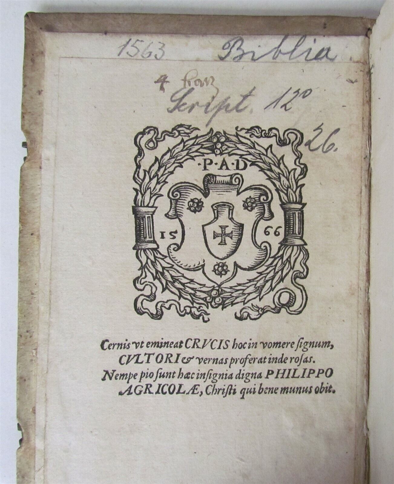 1563 PROPHET ISAIAH COMMENTRAY ANTIQUE PIGSKIN BOUND w/ CLASPS 16th century