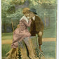 1918 ANTIQUE ROMANTIC POSTCARD - MY THOUGHTS ARE EVER WITH YOU IN ALLENTOWN PA