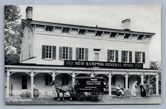 NEW HAMPTON NJ GENERAL STORE VINTAGE POSTCARD