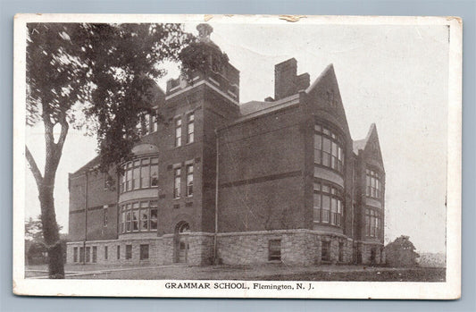 FLEMINGTON NJ GRAMMAR SCHOOL ANTIQUE POSTCARD
