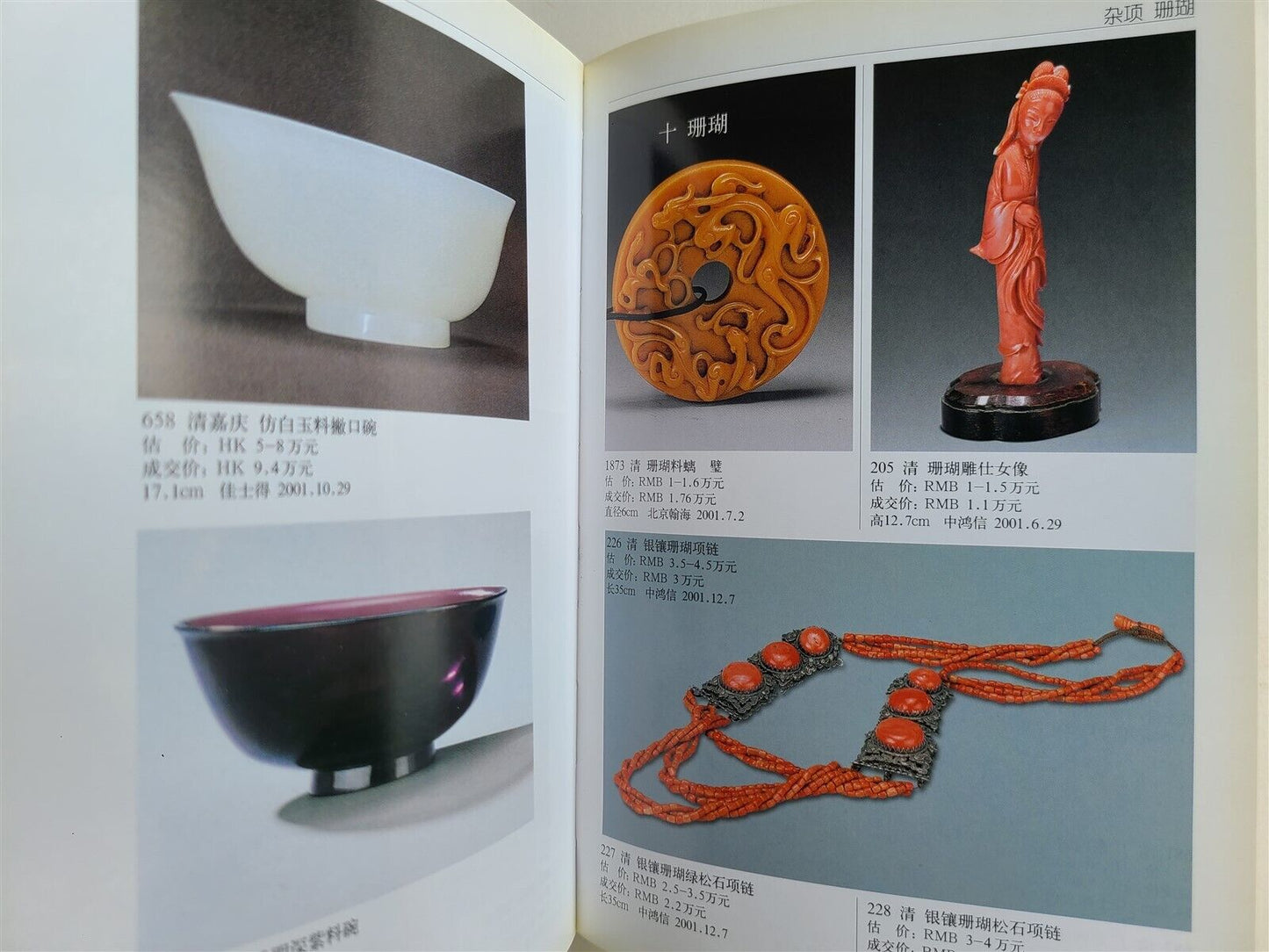 CHINESE ART CATALOG 2002 AUCTION RECORDS