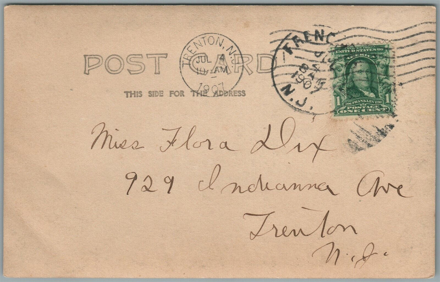 FRENCHTOWN NJ SAILING ANTIQUE REAL PHOTO POSTCARD RPPC