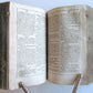 1595 GEOGRAPHICAL MYTHOLOGICAL & LITERARY TERMS antique PIGSKIN BINDING