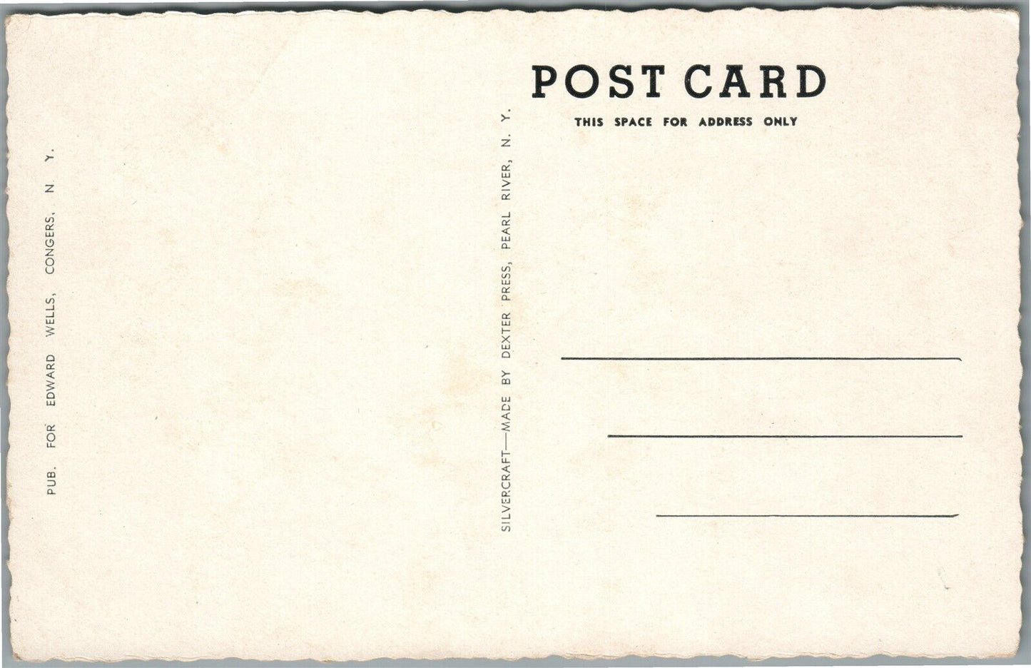 MT.KISCO PA NORTHERN WESTCHESTER HOSPITAL VINTAGE POSTCARD