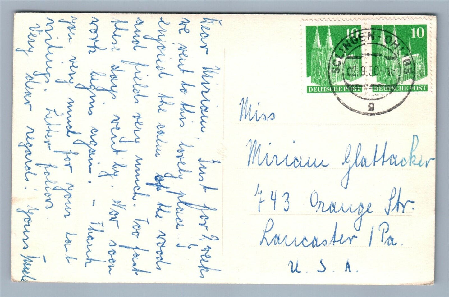 ISENBURG GERMANY VINTAGE REAL PHOTO POSTCARD RPPC