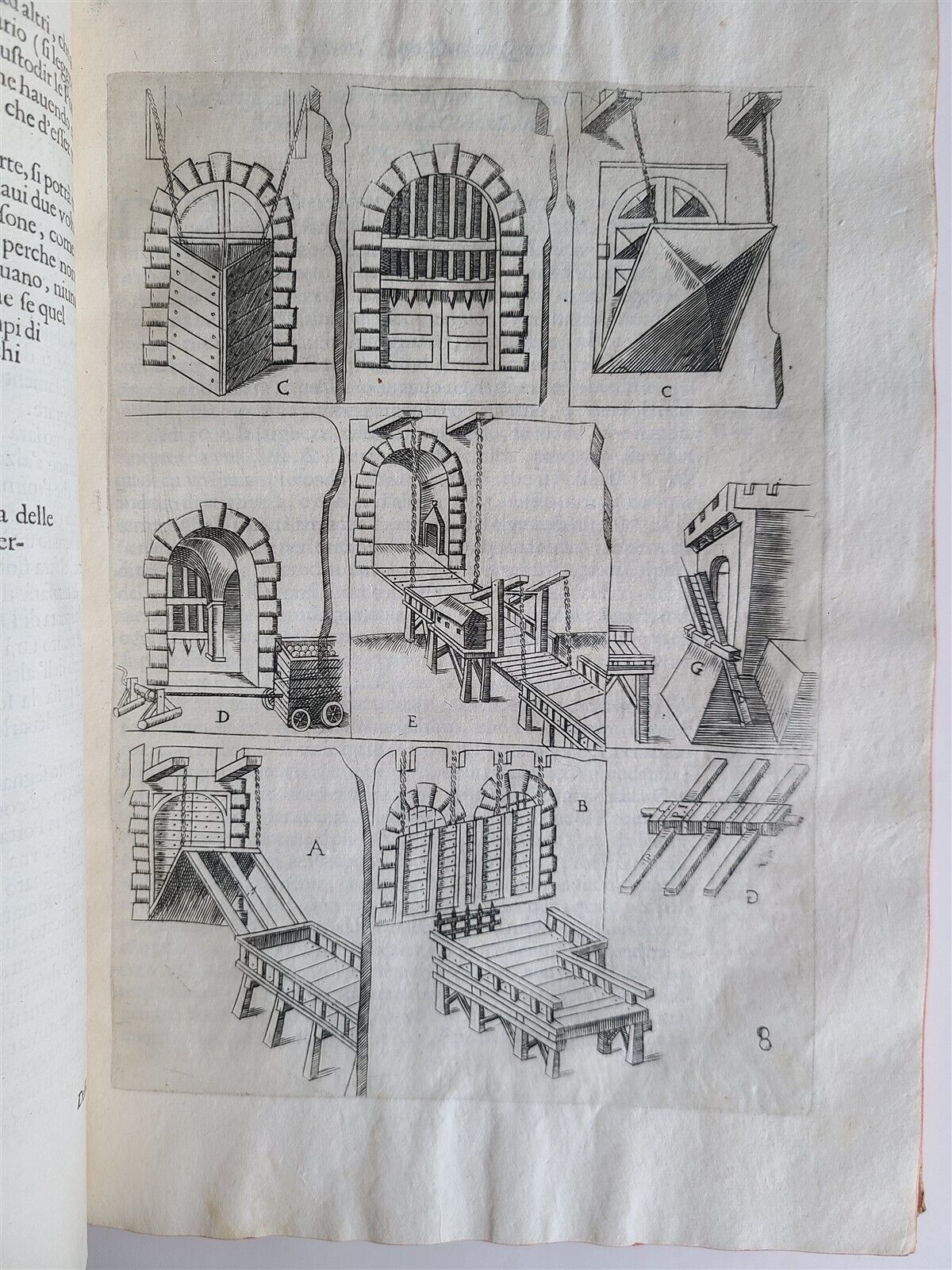 1654 ILLUSTRATED MILITARY FORTIFICATIONS DIFESA ET OFFESA DELLE PIAZZE antique