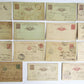 ITALY lot of 15 late 19th CENTURY ANTIQUE POSTCARDS