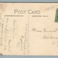 ENGLEWOOD NJ WEST SIDE CHURCH & LIBERTY POLE ANTIQUE POSTCARD