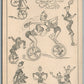 BICYCLE CIRCUS THE BROCKS CRAZY CYCLISTS ANTIQUE POSTCARD