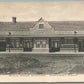 POMFRET CT RAILROAD STATION RAILWAY TRAIN DEPOT 1909 ANTIQUE POSTCARD