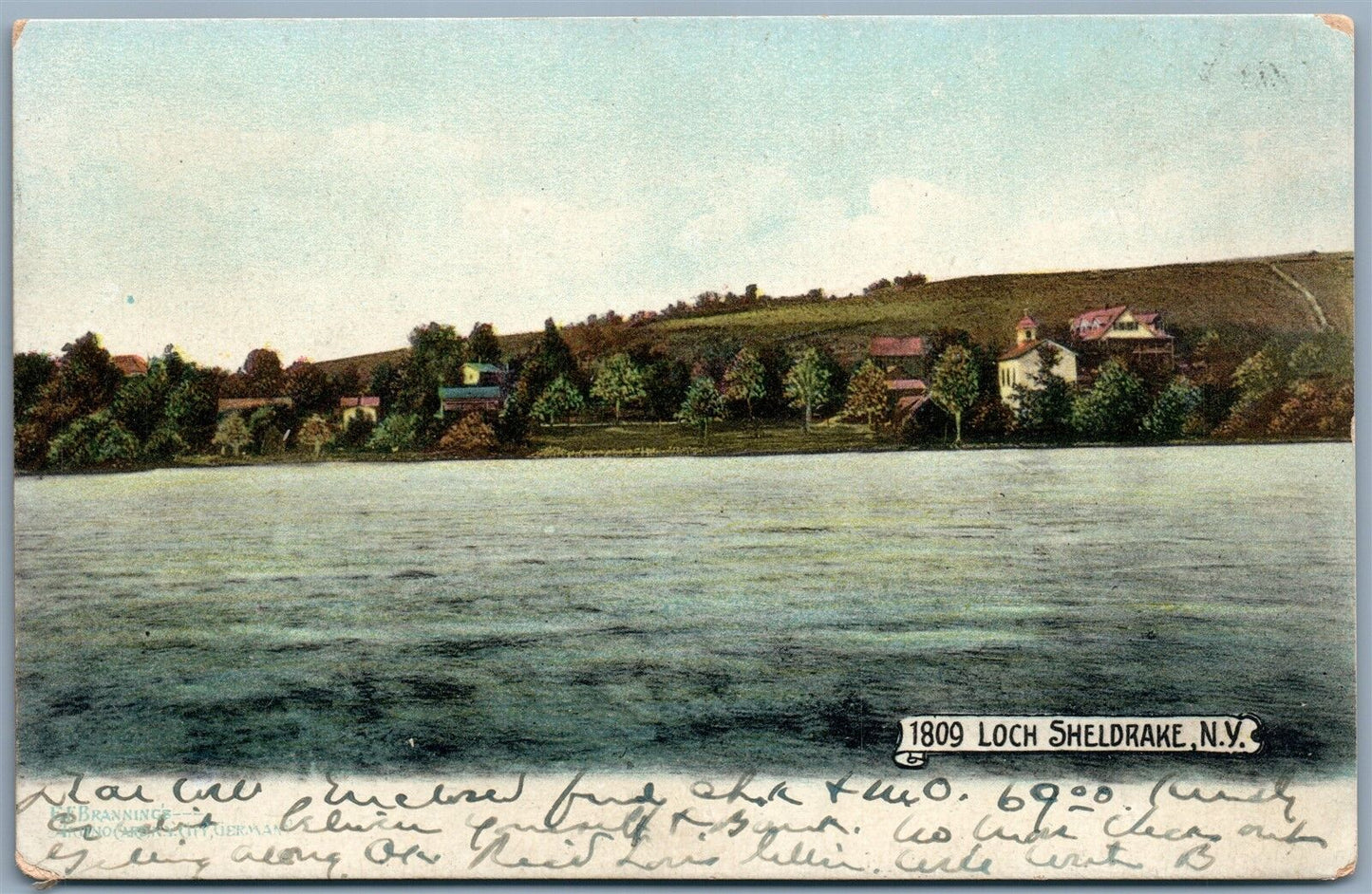 LOCH SHELDRAKE UNDIVIDED ANTIQUE POSTCARD