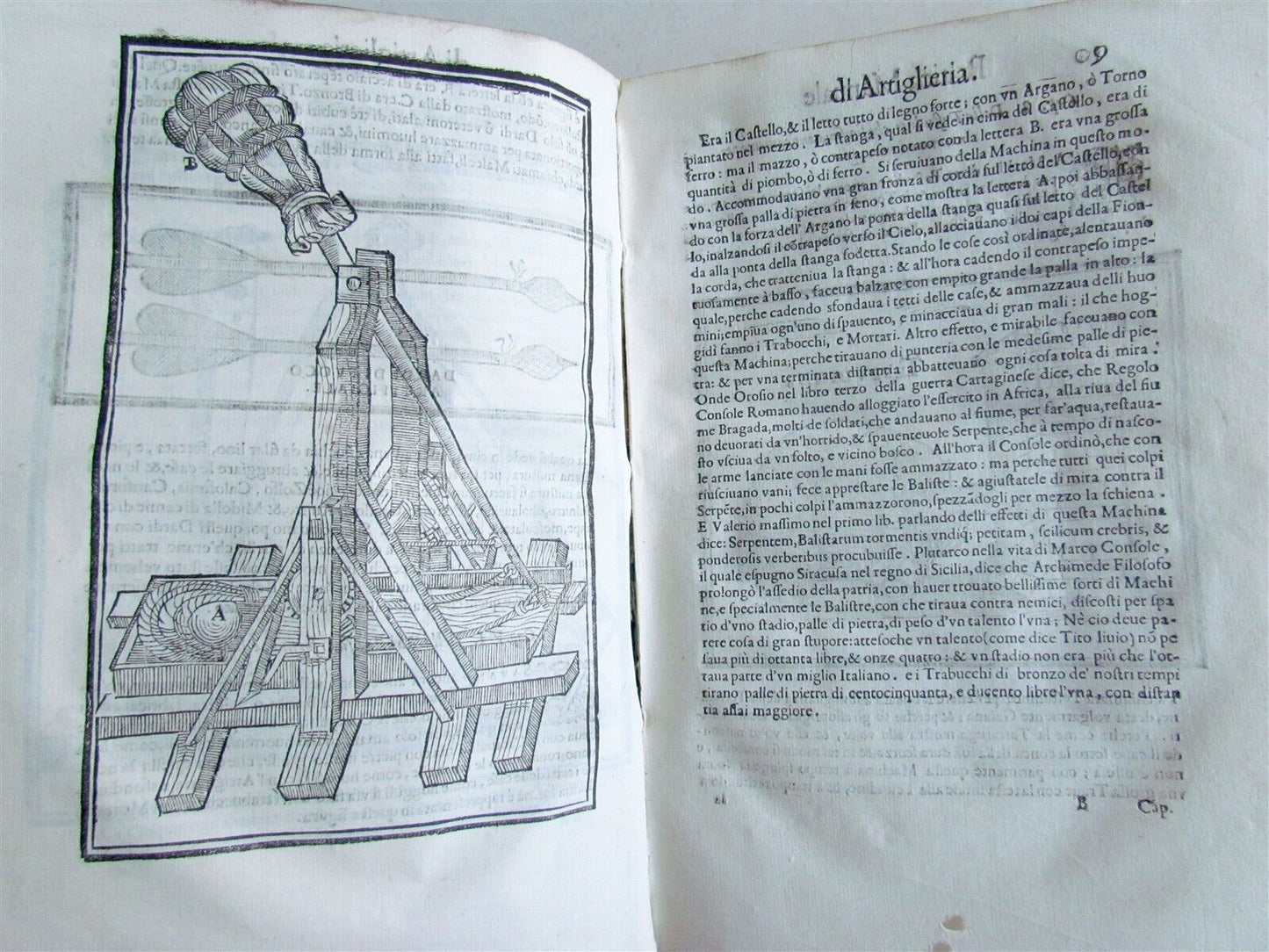 1606 ARTILLERY PRACTICE ILLUSTRATED antique PRATTICA MANUALE DELL' ARTIGLIERIA