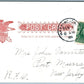 WASHINGTON NJ EAST WASHINGTON AVE. 1906 ANTIQUE POSTCARD