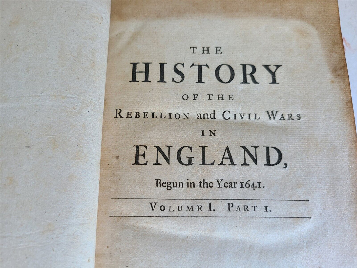 1717-24 HISTORY of REBELLION & CIVIL WARS in ENGLAND antique 7 VOLUMES complete