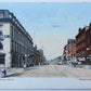 VINTAGE 1907 UNDIVIDED POSTCARD MAIN STREET WEST AMSTERDAM NEW YORK signs horses