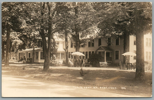 KENT INN CT ANTIQUE REAL PHOTO POSTCARD RPPC