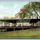 BELLEWOOD PA ON LINE OF LVRR RAILROAD RESTAURANT ANTIQUE POSTCARD