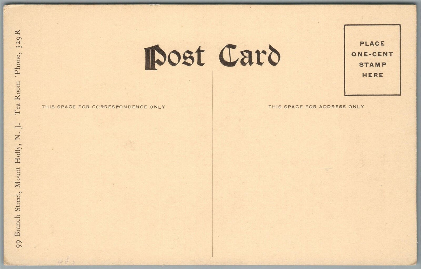 MT. HOLLY NJ JOHN WOOLMAN MEMORIAL ANTIQUE POSTCARD