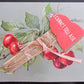 I CAN NOT TELL A LIE ANTIQUE POSTCARD w/ APPLIED DECORATION