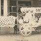 DECORATED HORSE CARRIAGE DAY'S FAIR ANTIQUE REAL PHOTO POSTCARD RPPC