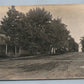 ALBANY IL STREET SCENE ANTIQUE REAL PHOTO POSTCARD RPPC