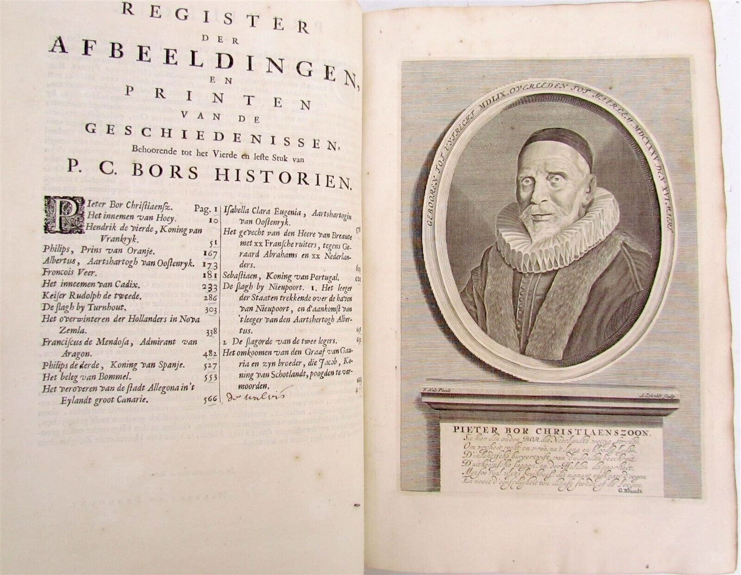 1684 HISTORY of NETHERLANDS in DUTCH VELLUM BOUND FOLIO by Pieter Bor