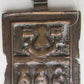 ANTIQUE 1700s BRONZE RUSSIAN HANGING ICON OF SELECTED SAINTS