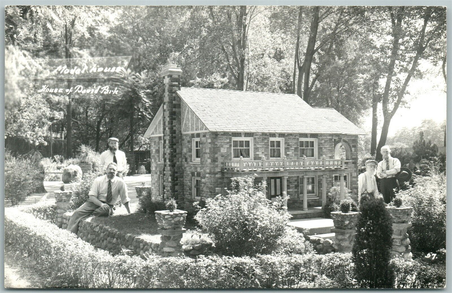 HOUSE OF DAVID MODEL HOME VINTAGE REAL PHOTO POSTCARD RPPC BENTON HARBOR MI