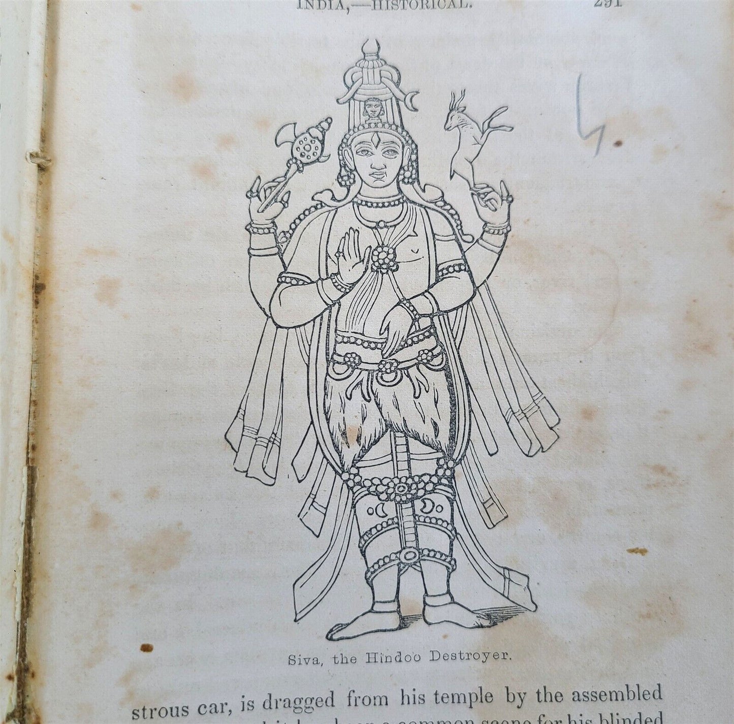 1858 INDIA HISTORY ILLUSTRATED antique Geographical, Statistical, and Historical