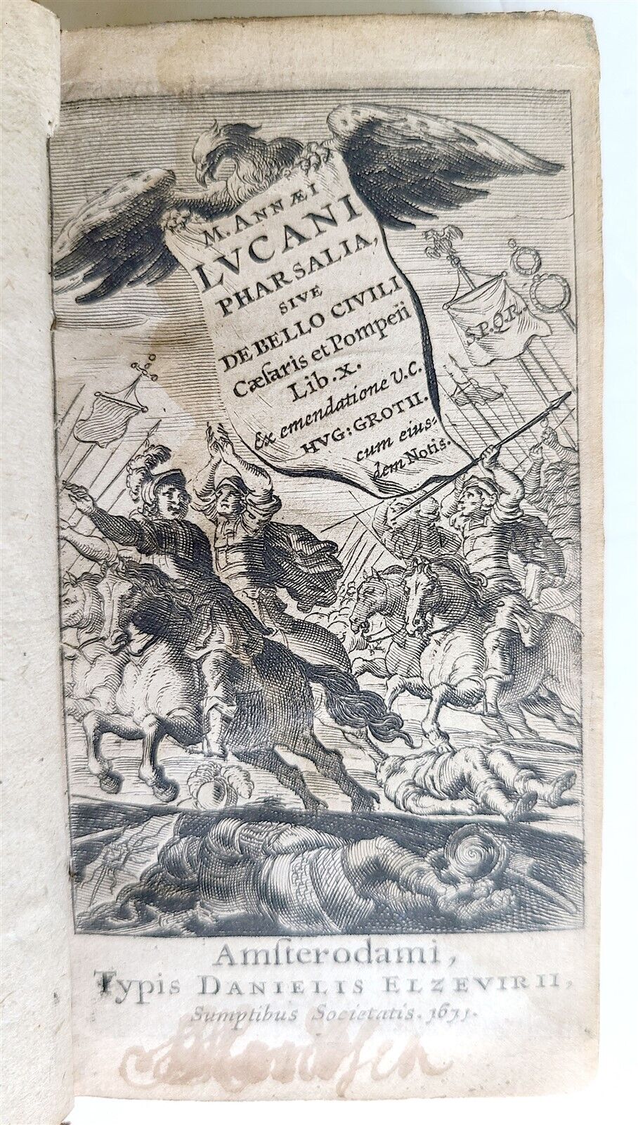 1671 PHARSALIA Roman epic poem by LUCAN antique