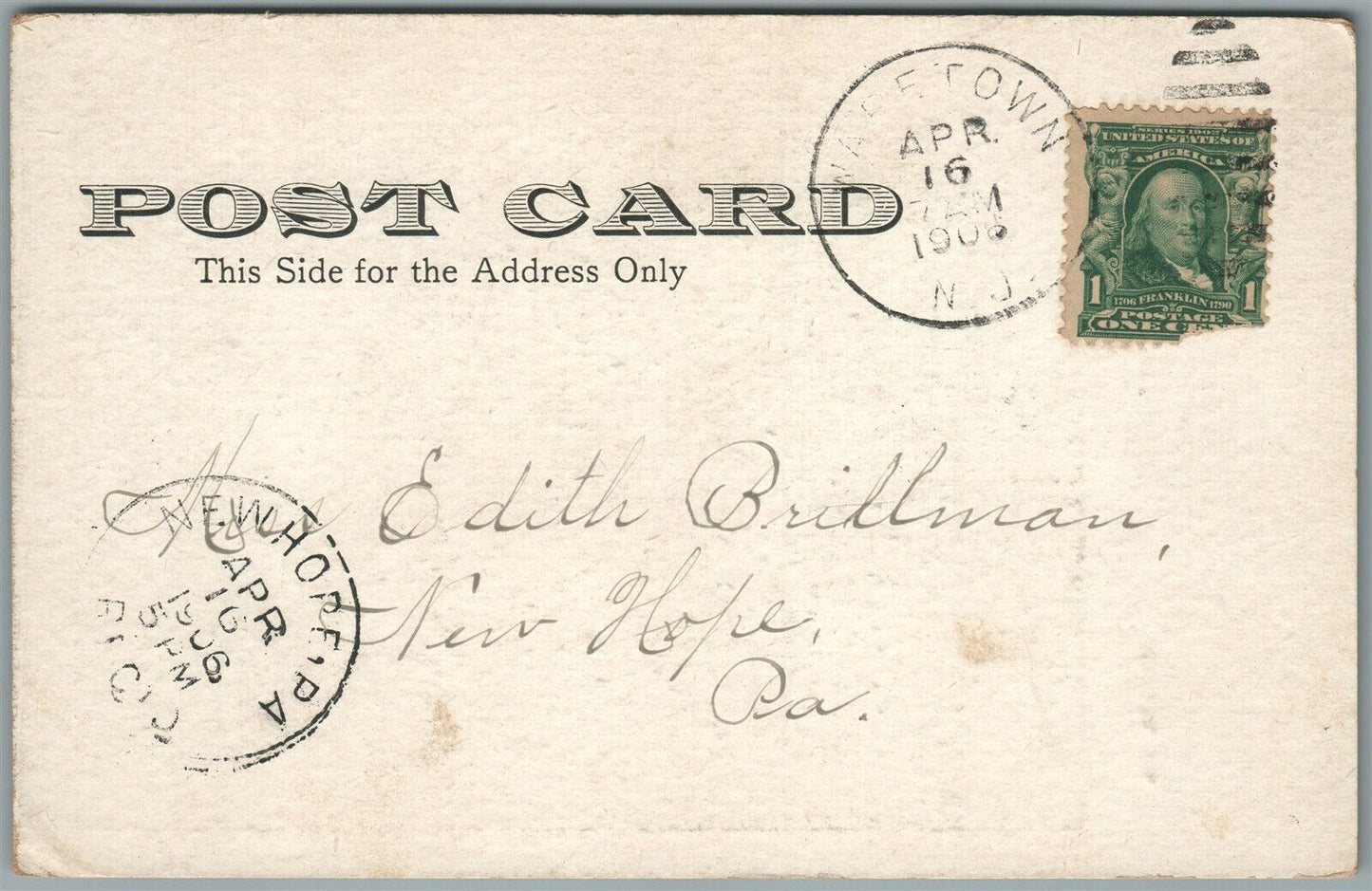 BARNEGAT BAY YACHT RACING NJ ANTIQUE POSTCARD