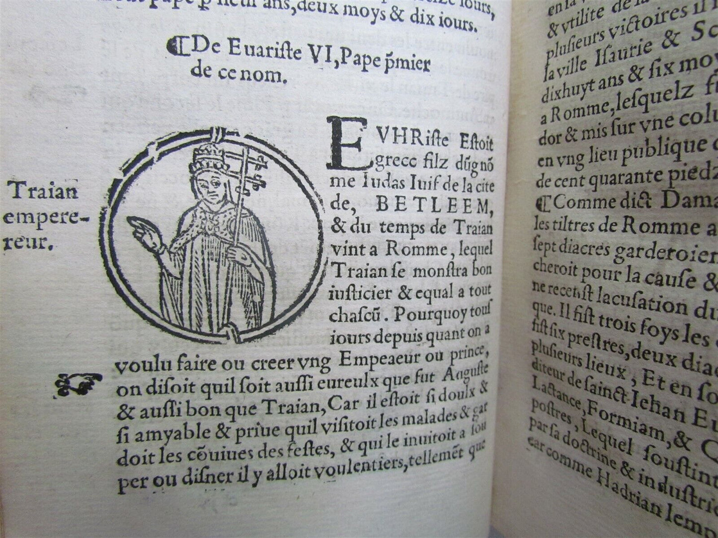 1544 ILLUSTRATED PAPAL CHRONICLE ANTIQUE Platina’s Vitae pontificum VELLUM BOUND