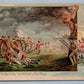 BATTLE OF LEXINGTON REVOLUTIONARY WAR 1900s ANTIQUE POSTCARD AM. HIST. ART PUBL