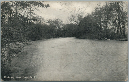 DOVER NJ ROCKAWAY RIVER ANTIQUE POSTCARD