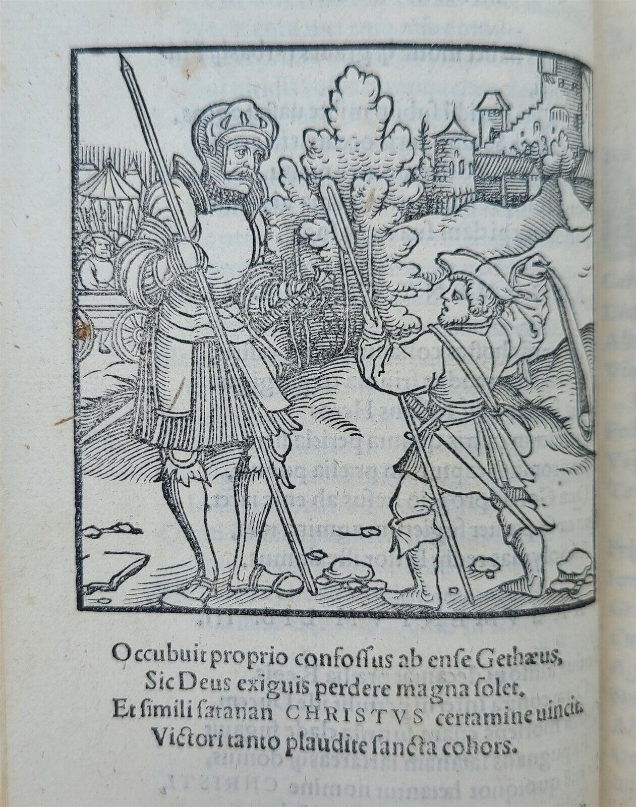 1545 MONOMA DAVID & GOLIAPH POEMS CHIA DAVIDIS ET GOLIAE antique RARE