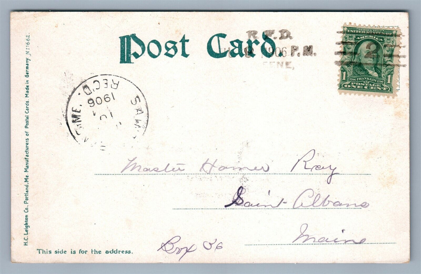 ASTICOU MT. DESERT ISLAND ME ANTIQUE POSTCARD