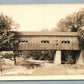 NEW HOPE PA NEELYS BRIDGE ANTIQUE REAL PHOTO POSTCARD RPPC